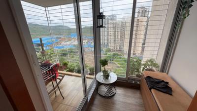Balcony Image of 572 Sq.ft 2 BHK Apartment / Flat for sale in Puraniks Tokyo Bay, Kasarvadavali Thane for Rs. 10500000
