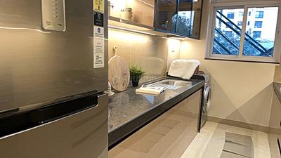 Kitchen Image of 537 Sq.ft 2 BHK Apartment / Flat for sale in Puravankara Purva Clermont Wing D, Chembur Mumbai for Rs. 24500000