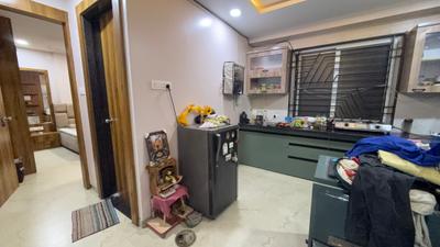 Kitchen Image of 1000 Sq.ft 1 BHK Independent House for rent in Mahalakshmi Nagar Indore for Rs. 22000