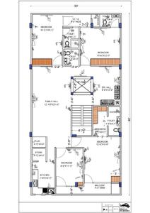 Floor Plan Image of 2400 Sq.ft 4 BHK Builder Floor for sale in Jhotwara Jaipur for Rs. 9800000