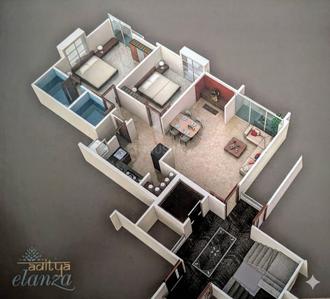 Brochure Image of 850 Sq.ft 2 BHK Apartment / Flat for sale in Elanza Aditya Elanza, Bhayli Vadodara for Rs. 5000000