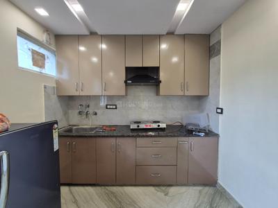 Kitchen Image of 500 Sq.ft 1 BHK Builder Floor for rent in Ramesh Nagar New Delhi for Rs. 25000
