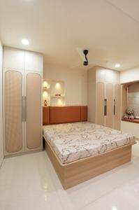 Bedroom Image of 710 Sq.ft 2 BHK Apartment / Flat for rent in Goyal My Home Punawale, Wakad Pune for Rs. 45000