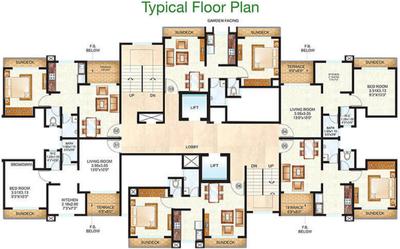 Image of 660 Sq.ft 1 BHK Apartment / Flat for sale in Raunak City, Kalyan West, Kalyan for Rs. 3780000