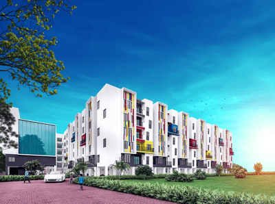 Image of 1235 Sq.ft 3 BHK Apartment / Flat for sale in Marutham Royal Gardens Phase 1, Manimangalam, Chennai for Rs. 5821000