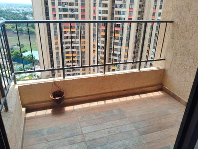 Balcony Image of 650 Sq.ft 1 BHK Apartment / Flat for rent in Shapoorji Pallonji Joyville Hadapsar Annexe, Shewalewadi Pune for Rs. 20000
