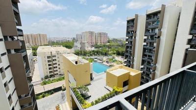 Balcony Image of 2431 Sq.ft 3 BHK Apartment / Flat for rent in Myscape Sanctuary, Hafeezpet Hyderabad for Rs. 75000