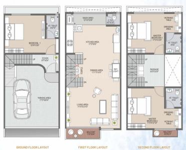 Image of 1833 Sq.ft 3 BHK Villa for sale in Dindoli, Surat for Rs. 6951000
