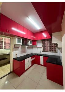 Kitchen Image of 1350 Sq.ft 3 BHK Apartment / Flat for rent in SNN Raj Serenity Phase 2, Akshayanagar Bengaluru for Rs. 45000