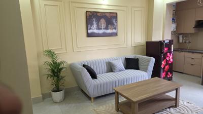 Living Room Image of 650 Sq.ft 1 BHK Builder Floor for rent in Sector 42 Gurgaon for Rs. 43000