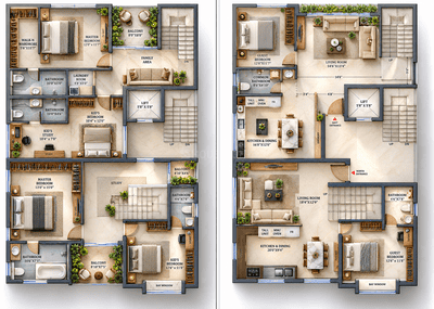 Image of 2100 Sq.ft 3 BHK Apartment / Flat for sale in Banaswadi, Bengaluru for Rs. 29999999