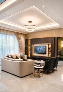 Hall Image of 2450 Sq.ft 4 BHK Apartment / Flat for sale in Escon Primera Phase 1, PR7 Airport Road Zirakpur for Rs. 17500000