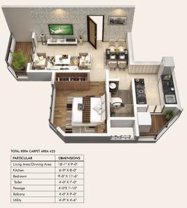Image of 804 Sq.ft 2 BHK Apartment / Flat for sale in Ghatkopar East, Mumbai for Rs. 13900000