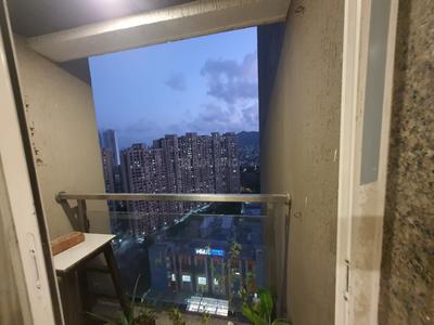 Balcony Image of 660 Sq.ft 2 BHK Apartment / Flat for rent in Thane West Thane for Rs. 40000