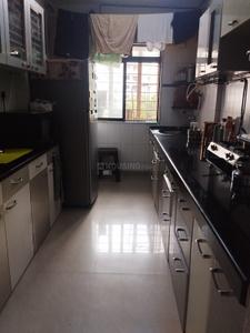 Kitchen Image of 800 Sq.ft 1 BHK Apartment / Flat for rent in Hari Om Nagar Thane for Rs. 30000