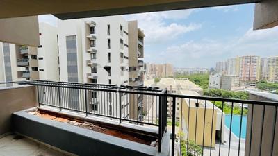 Balcony Image of 2431 Sq.ft 3 BHK Apartment / Flat for rent in Myscape Sanctuary, Hafeezpet Hyderabad for Rs. 75000