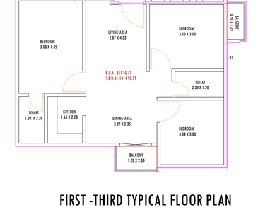 Image of 935 Sq.ft 2 BHK Apartment / Flat for sale in Six Mile, Guwahati for Rs. 4500000