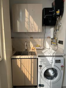Kitchen Image of 1100 Sq.ft 2 BHK Apartment / Flat for rent in Express Garden, Indirapuram Ghaziabad for Rs. 38000