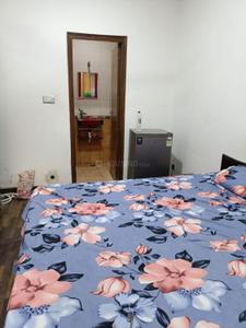 Bedroom Image of 800 Sq.ft 1 RK Independent House for rent in Chittaranjan Park New Delhi for Rs. 20000