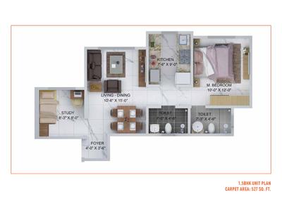 Image of 660 Sq.ft 2 BHK Apartment / Flat for sale in Sheth Avante, Kanjurmarg West, Mumbai for Rs. 11000000