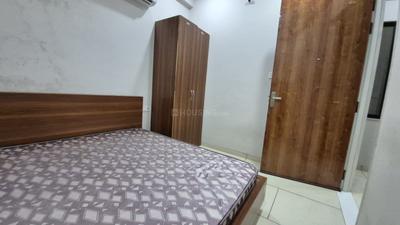 Bedroom Image of 450 Sq.ft 1 BHK Builder Floor for rent in Mahalakshmi Nagar Indore for Rs. 17000