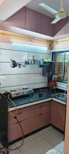 Kitchen Image of 750 Sq.ft 1 BHK Apartment / Flat for sale in Sai Ram Residency A Tower, Udhna Surat for Rs. 2400000