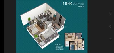 Image of 600 Sq.ft 1 BHK Apartment / Flat for sale in Kedgaon, Ahmednagar for Rs. 1700000
