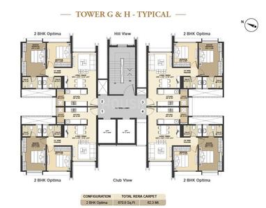 Image of 1000 Sq.ft 2 BHK Apartment / Flat for sale in Shapoorji Pallonji Vicinia, Powai, Mumbai for Rs. 24000000