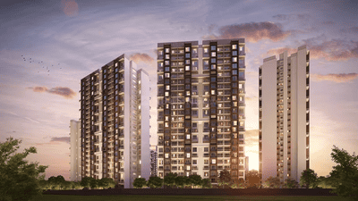 Image of 1498 Sq.ft 3 BHK Apartment / Flat for sale in Godrej Emerald Waters, Pimpri, Pune for Rs. 16200000