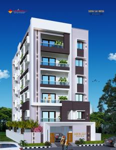 Image of 1500 Sq.ft 3 BHK Apartment / Flat for sale in Sheela Nagar, Visakhapatnam for Rs. 5900000