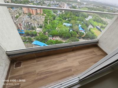 Balcony Image of 1200 Sq.ft 2.5 BHK Apartment / Flat for rent in Ashar Arize, Kalwa Thane for Rs. 50000