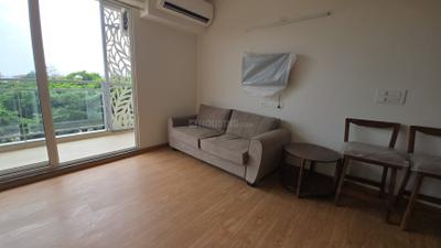 Living Room Image of 690 Sq.ft 1 BHK Apartment / Flat for rent in Godrej Golf Link, Jaypee Greens Greater Noida for Rs. 30000