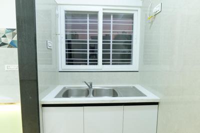 Kitchen Image of 1350 Sq.ft 3 BHK Apartment / Flat for rent in Bharat Residency, Vayusena Nagar Nagpur for Rs. 17000