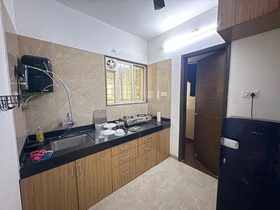 Kitchen Image of 750 Sq.ft 1 BHK Apartment / Flat for rent in Shree Venkatesh Graffiti Phase 1 B E F, Keshav Nagar Pune for Rs. 28000