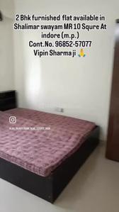 Bedroom Image of 985 Sq.ft 2 BHK Apartment / Flat for rent in Mirchandani Shalimar Swayam, Bhangarh Indore for Rs. 21000