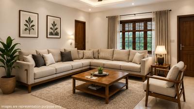 Hall Image of 1500 Sq.ft 3 BHK Independent House for sale in Kaiparambu Thrissur for Rs. 6250000