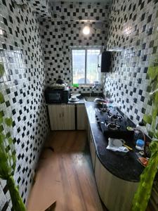 Kitchen Image of 850 Sq.ft 1 BHK Apartment / Flat for rent in Bansdroni Kolkata for Rs. 12600
