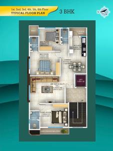 Image of 1700 Sq.ft 3 BHK Apartment / Flat for sale in Pratap Nagar, Nagpur for Rs. 11500000