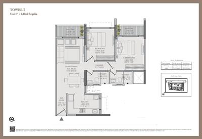 Image of 1455 Sq.ft 3 BHK Apartment / Flat for sale in K Raheja Vistas T6 And T7, Mahalunge, Pune for Rs. 13700000