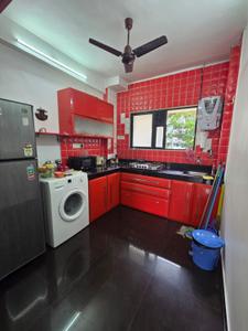 Kitchen Image of 600 Sq.ft 1 BHK Apartment / Flat for sale in  Silver Anklet, Andheri West Mumbai for Rs. 17500000