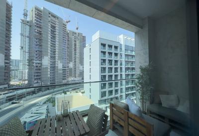 Balcony Image of 546 Sq.ft 1 BHK Apartment / Flat for sale in Azizi Riviera 3 by Azizi Developments, Nad Al Sheba Dubai for Rs. 37700000