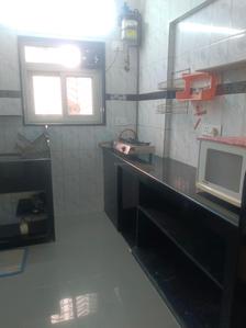 Kitchen Image of 1100 Sq.ft 3 BHK Apartment / Flat for rent in Kandivali East Mumbai for Rs. 100000