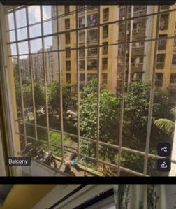 Balcony Image of 620 Sq.ft 1 BHK Apartment / Flat for sale in Rajhans Kshitij Iris Wing E F G, Vasai West Vasai for Rs. 5000000