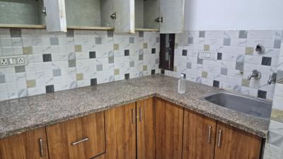 Kitchen Image of 630 Sq.ft 2 BHK Builder Floor for rent in Burari New Delhi for Rs. 11000
