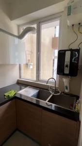 Kitchen Image of 883 Sq.ft 1 BHK Apartment / Flat for rent in Green Lotus Saksham, Nabha Zirakpur for Rs. 26000