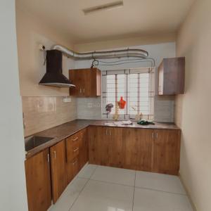 Kitchen Image of 825 Sq.ft 1.5 BHK Apartment / Flat for rent in Kasturi Nagar Bengaluru for Rs. 26000
