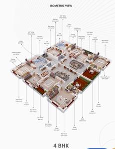 Image of 2350 Sq.ft 4 BHK Apartment / Flat for sale in Somalwada, Nagpur for Rs. 9900000