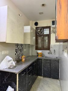 Kitchen Image of 800 Sq.ft 3 BHK Builder Floor for rent in Sector 4 Rohini New Delhi for Rs. 28000