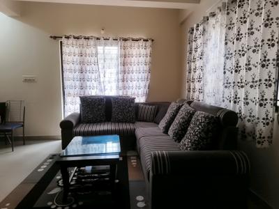 Living Room Image of 1200 Sq.ft 2 BHK Builder Floor for rent in Sahakara Nagar Bengaluru for Rs. 30000