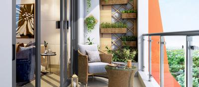 Balcony Image of 2010 Sq.ft 3 BHK Apartment / Flat for sale in Purva Atmosphere, R.K. Hegde Nagar Bengaluru for Rs. 29790000